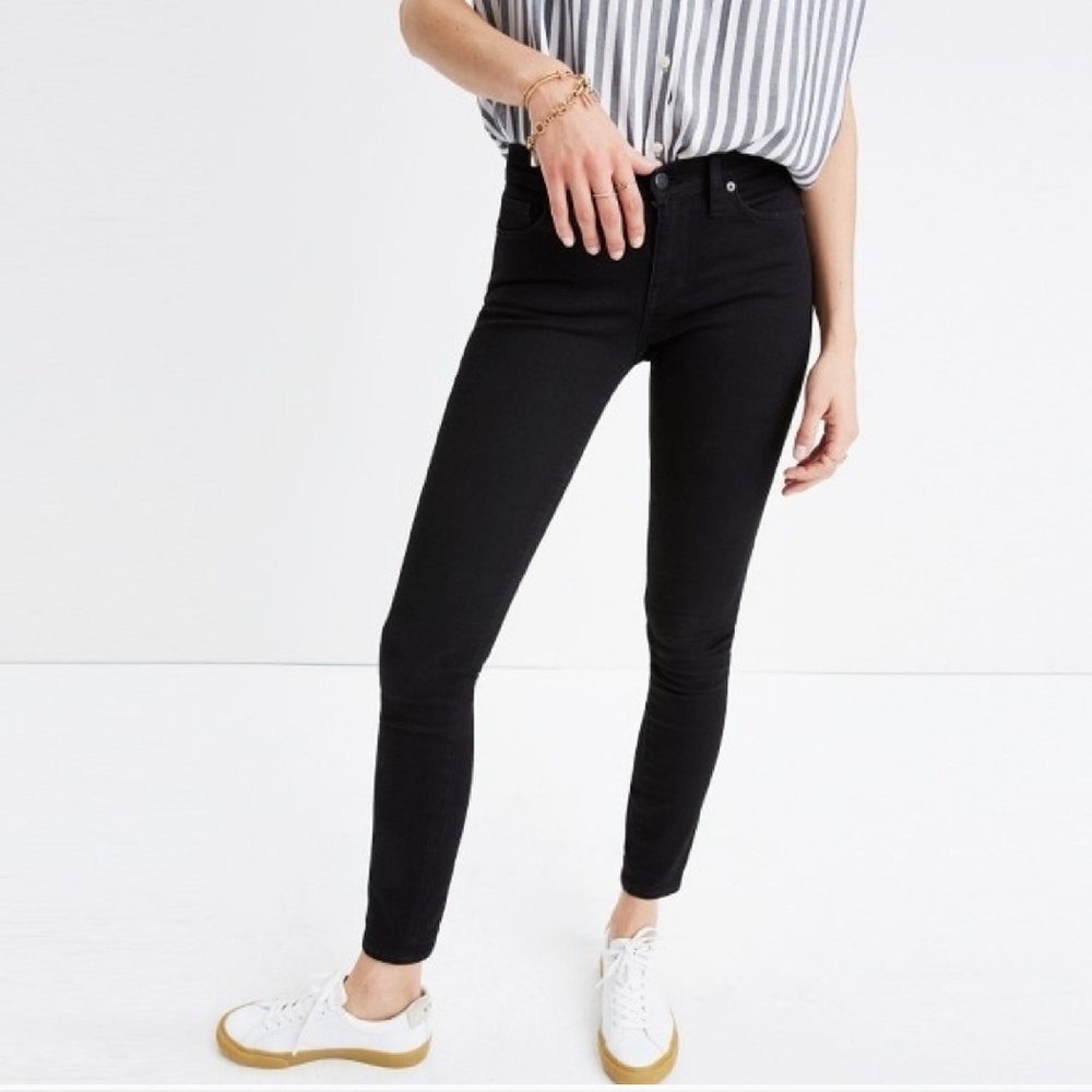 Madewell | Black Skinny Skinny Jeans Mid-Rise
